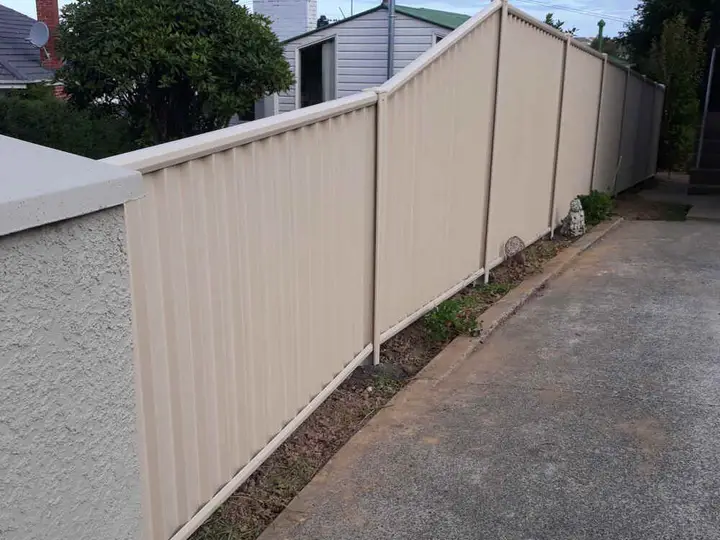 Paperbark Colorbond fence in Dunedin