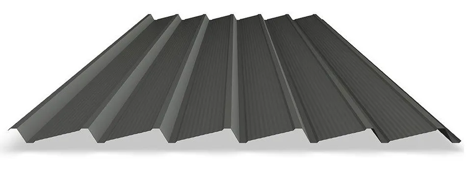 Drawing of the fence panel profile, showing its trapezoidal ribs